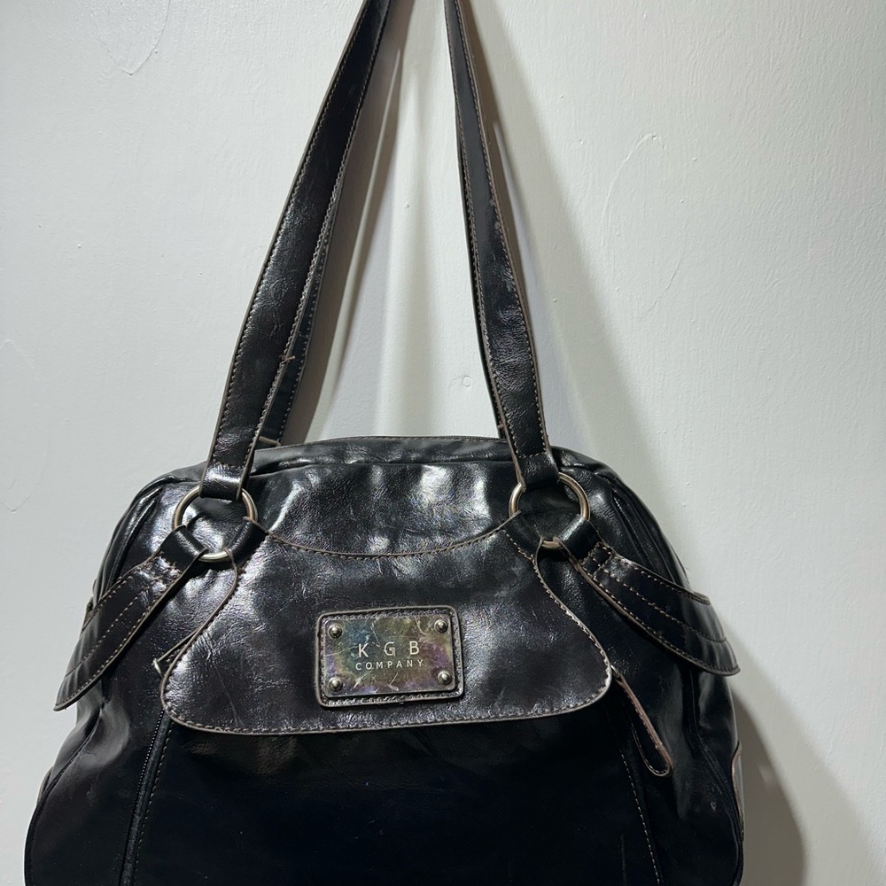 Black Leather Shoulder Bag